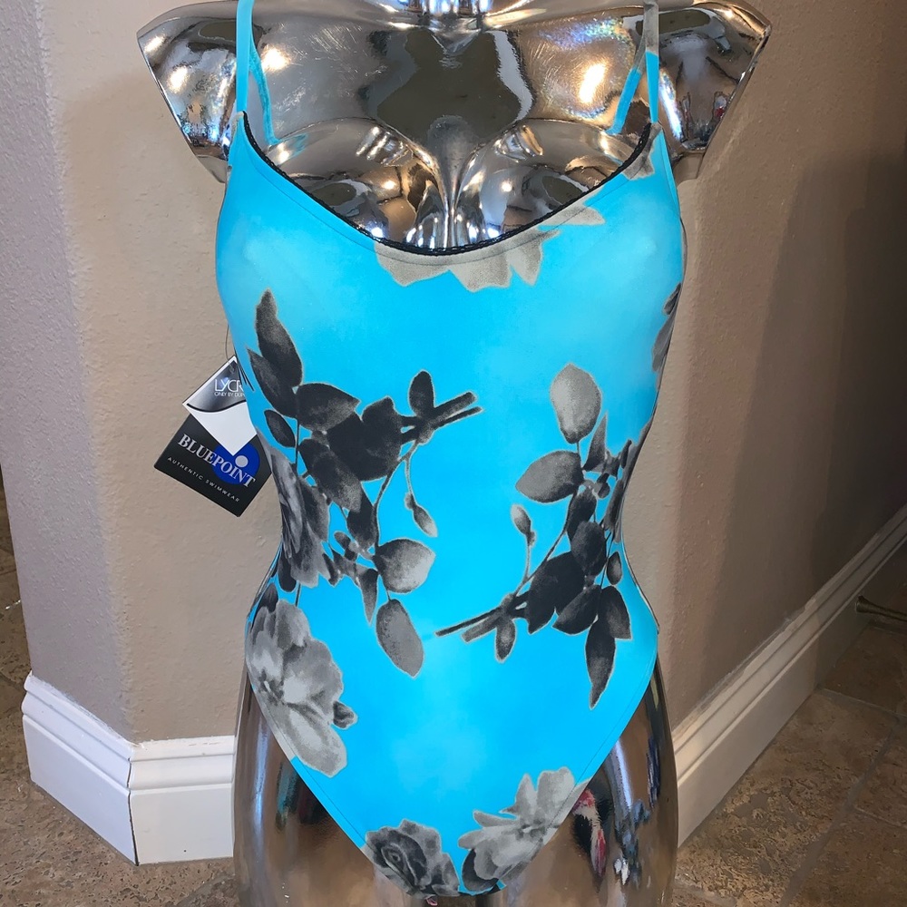 NWT Blue Mediterranean One Piece Bikini